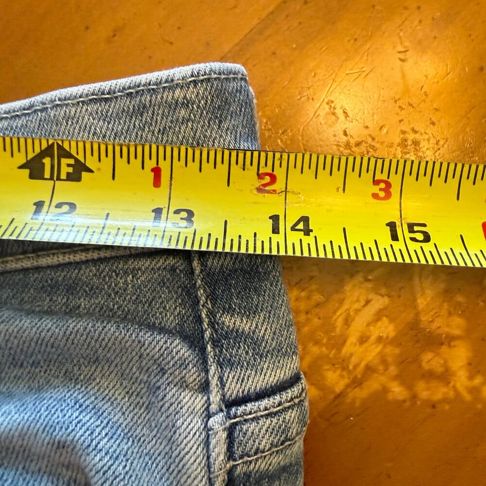 Mother The Insider Crop Step Fray Distressed Jeans In Love In A Boat Size 28 - Picture 13 of 14